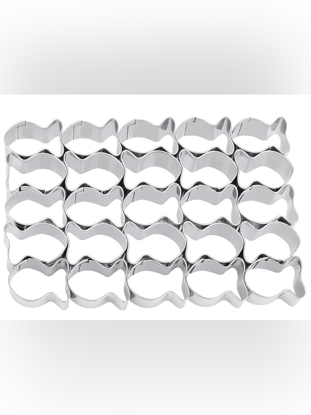 ❤️ Stainless Steel Goldfish Fish Cookie Cracker Cutter Baking Mold Clay